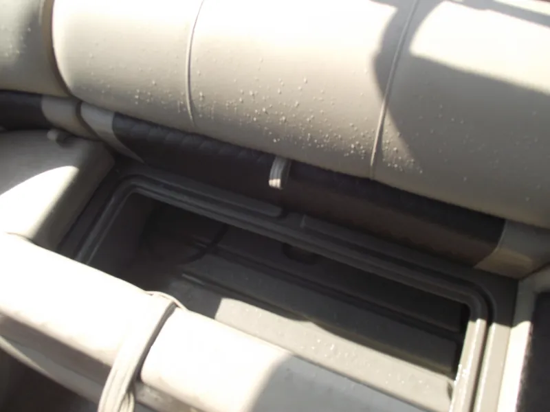 Slide: The Image of Storage compartment in 2023 Sun Tracker Party Barge 20 DLX pontoon boat. - 29