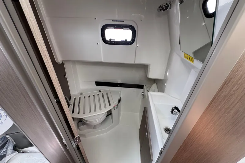 Slide: The Image of 2026 Jeanneau NC 895 Series 2 boat bathroom with compact design and modern fixtures. - 9
