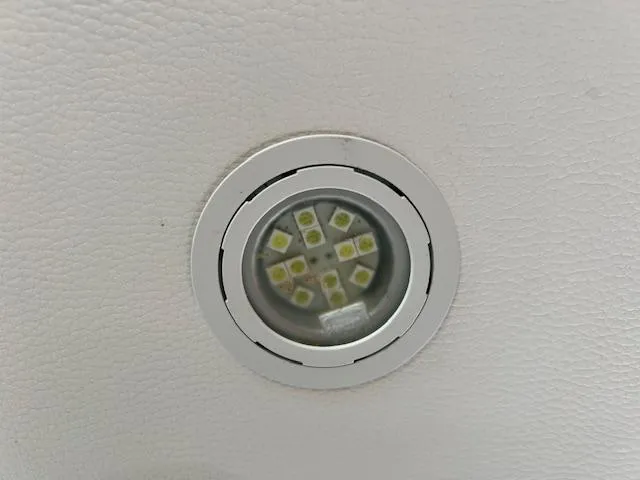 Slide: The Image of LED light fixture on 2007 Beneteau 373 yacht ceiling. - 17