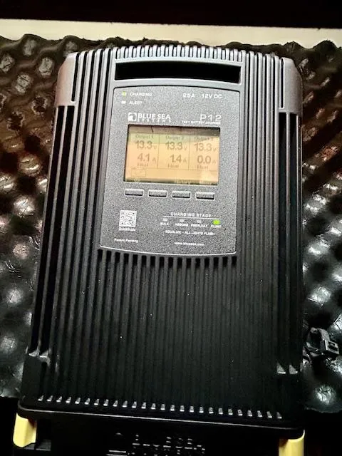 Slide: The Image of Blue Sea Systems P12 battery charger on Beneteau 373, 2007 model. - 25