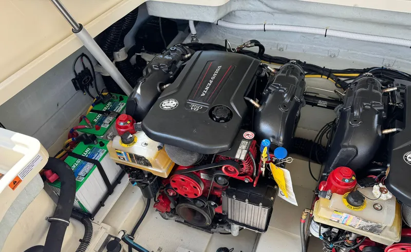 Slide: The Image of Engine compartment of 2022 Chris-Craft Launch 35 GT I/O Heritage Edition boat. - 45
