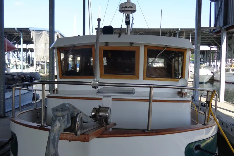 Slide: The Image of Sundowner Tug Pilothouse 1984 - 76