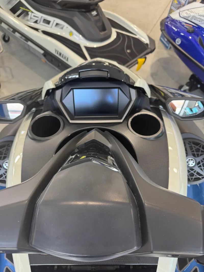 Slide: The Image of 2025 Yamaha WaveRunner FX Limited SVHO dashboard with display and cup holders. - 4