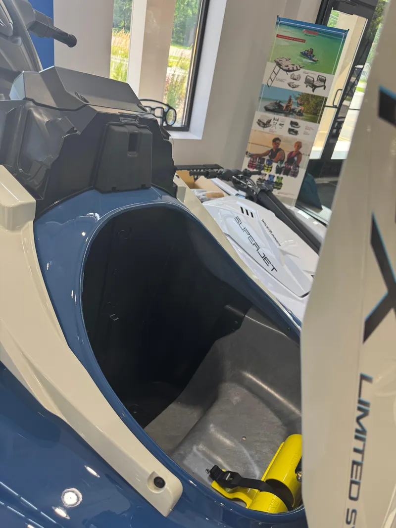 Slide: The Image of 2025 Yamaha WaveRunner FX Limited SVHO storage compartment in showroom. - 8