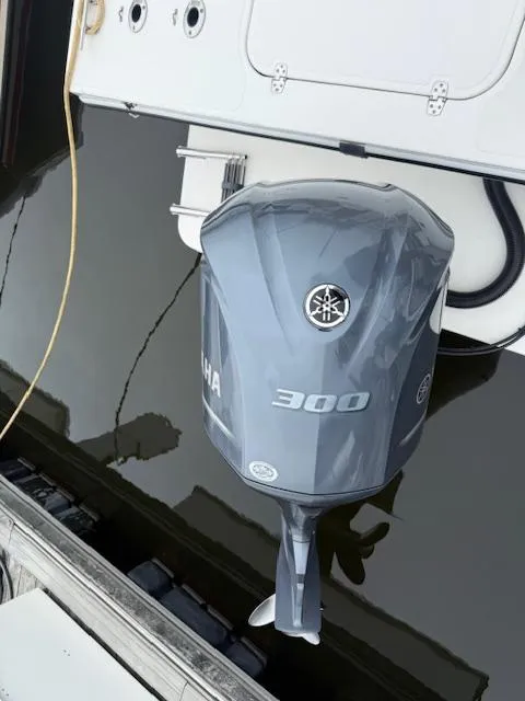 Slide: The Image of Yamaha 300 outboard motor on 2021 Steiger Craft 255 DV MIAMI boat. - 5