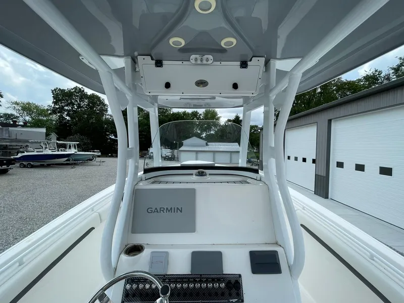 Slide: The Image of 2020 Tidewater 280 CC Adventure Custom boat console with Garmin navigation system. - 21