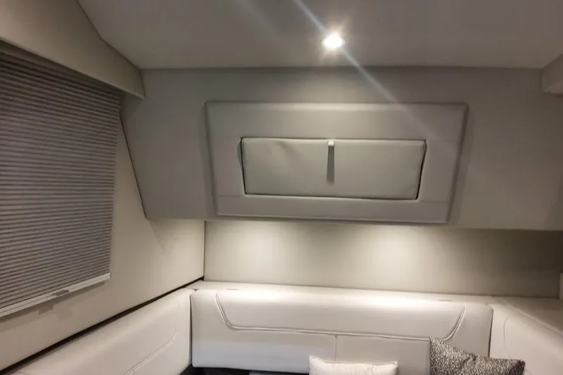 Slide: The Image of Interior of 2026 Formula 380 Super Sport Crossover OB, featuring modern seating and lighting. - 113