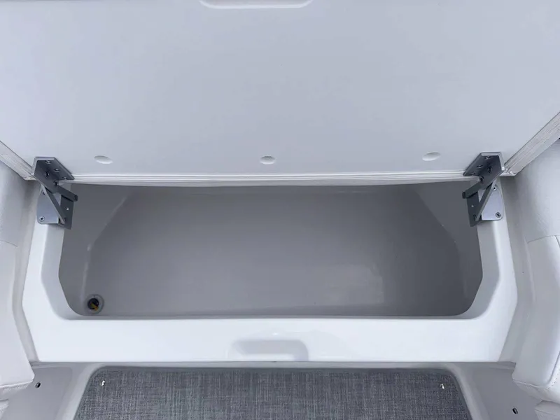 Slide: The Image of Interior view of 2026 Formula 380 Super Sport Crossover OB boat cockpit. - 58