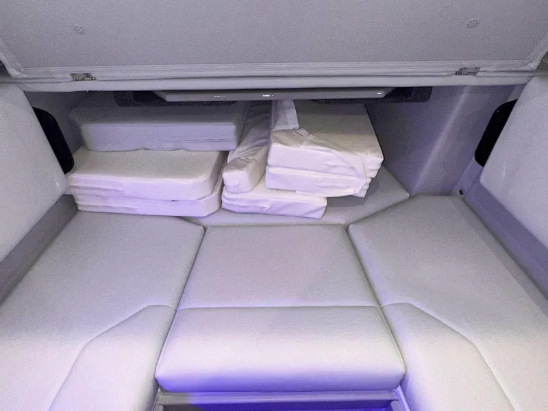 Slide: The Image of 2026 Formula 380 Super Sport Crossover OB interior with modern roof design. - 63