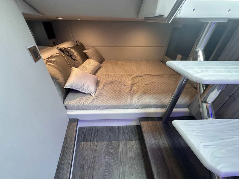 Slide: The Image of Storage compartment in 2026 Formula 380 Super Sport Crossover OB boat. - 81