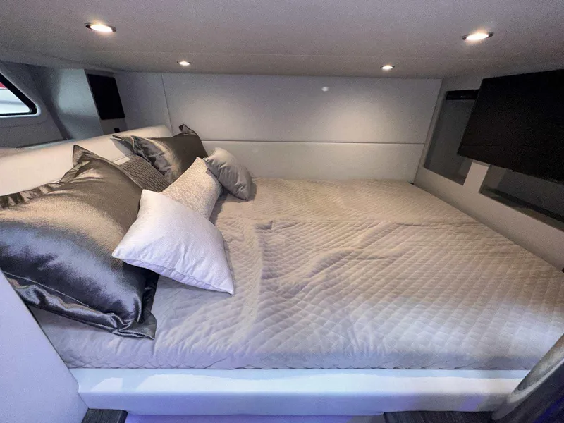 Slide: The Image of 2026 Formula 380 Super Sport Crossover OB grill with maintenance checklist and caution label. - 82