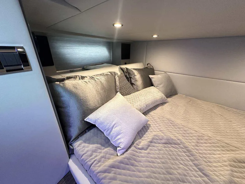 Slide: The Image of 2026 Formula 380 Super Sport Crossover OB interior with Yeti cooler on deck. - 86