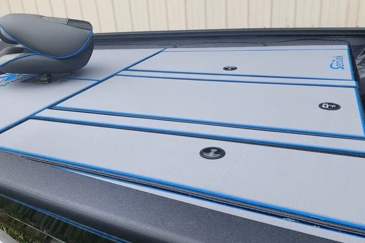 Slide: The Image of 2026 Xpress H20 Bass boat deck with sleek seating and modern design. - 21