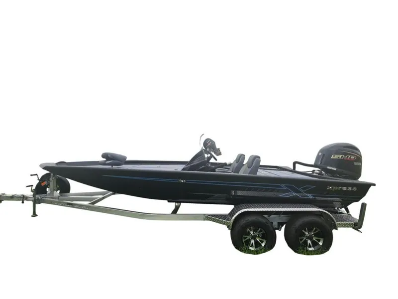 Slide: The Image of 2026 Xpress H20 Bass boat on trailer at Bryan's Marine dealership. - 3