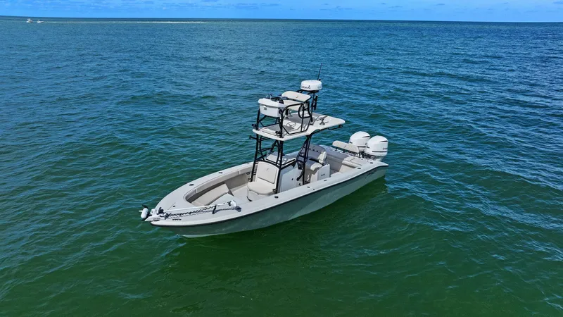 Slide: The Image of 2017 Young Boats 27 - Profile Ariel 3/4 Bow Port - 41