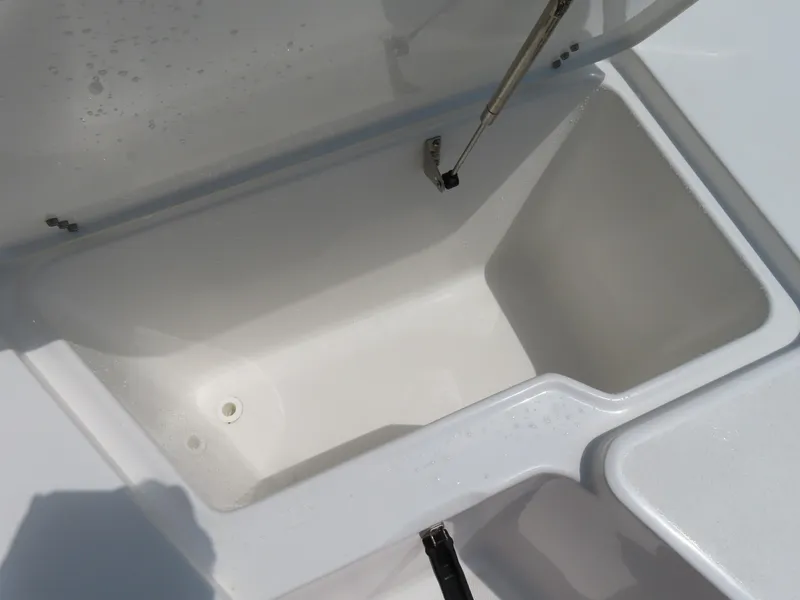 Slide: The Image of Open storage compartment on 2020 Sea Hunt Ultra 234 boat. - 10