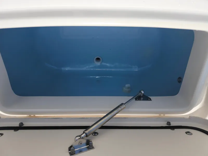 Slide: The Image of Open storage compartment on 2018 Grady-White Freedom 215 boat. - 13