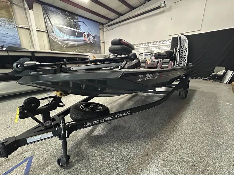 Slide: The Image of 2022 Ranger RT178C boat with Mercury engine in showroom. - 5