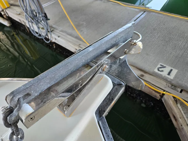 Slide: The Image of Anchor system on a 2014 Ranger Tugs R-27 boat at a dock. - 10