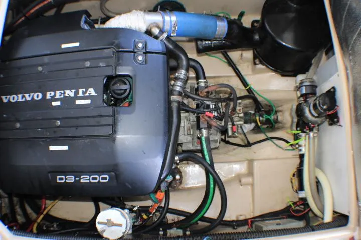 Slide: The Image of Engine compartment of a 2014 Ranger Tugs R-27 with Volvo Penta D3-200 engine. - 16