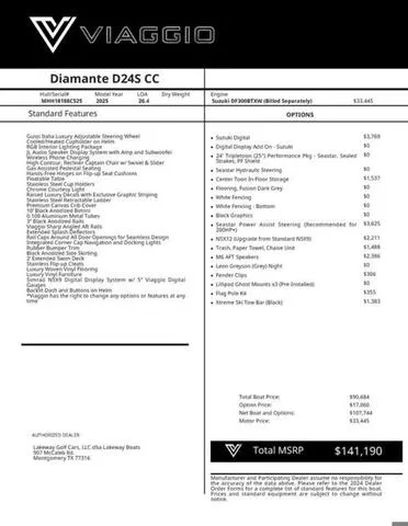 Slide: The Image of Viaggio By Misty Harbor D24S Tri-Toon (27" Tubes) 2025 - 19
