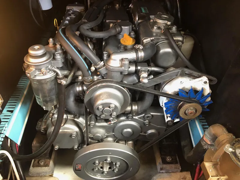 Slide: The Image of Engine of a 2000 Jeanneau Sun Odyssey 45.2 sailboat, detailed view. - 18