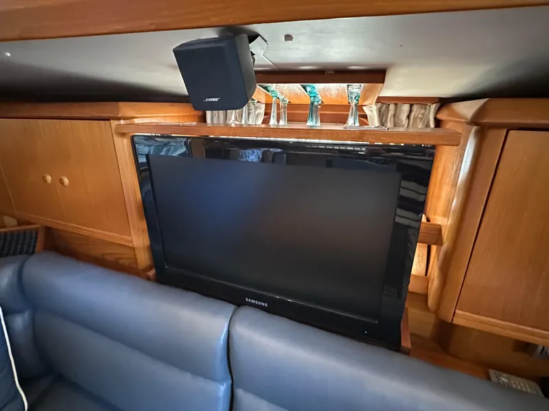 Slide: The Image of Interior of 2000 Jeanneau Sun Odyssey 45.2 with TV and Bose speaker. - 3