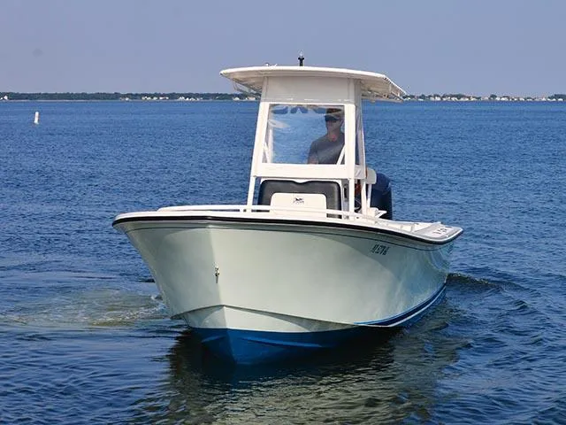 Slide: The Image of 2026 Steiger Craft 23 Tournament boat cruising on open water. - 5