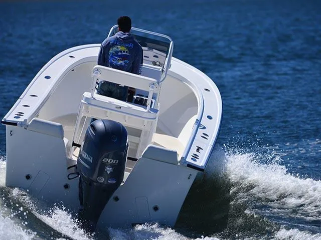 Slide: The Image of 2026 Steiger Craft 21 Tournament boat cruising on water with Yamaha engine. - 9
