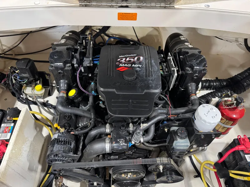 Slide: The Image of Engine compartment of a 2005 Chaparral 260 SSi with MerCruiser 350 MAG MPI engine. - 12