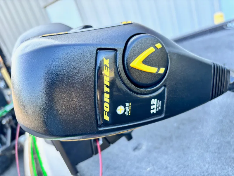 Slide: The Image of Close-up of Fortrex trolling motor on 2018 Skeeter ZX225 boat. - 4
