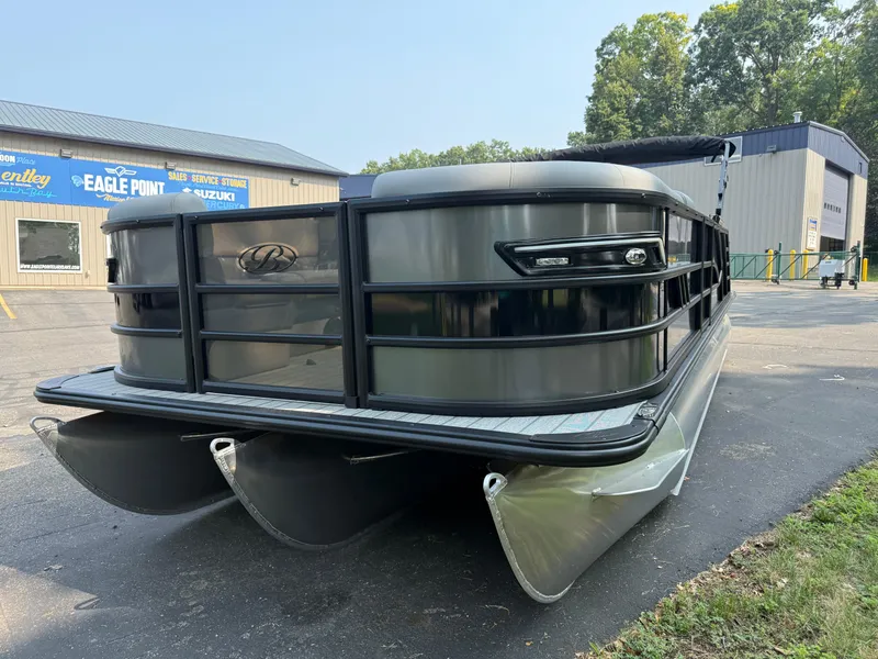 Slide: The Image of 2026 Bentley Pontoons Elite 223 Swingback Dual Capt. at dealership, showcasing sleek design and modern features. - 4