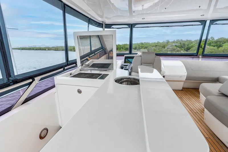 Slide: The Image of Luxury yacht Princess F-68 from 2018 on open sea. - 4