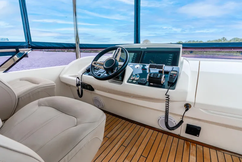 Slide: The Image of Luxury yacht Princess F-68 from 2018 on open sea. - 8