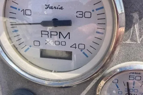 Slide: The Image of Close-up of a Faria RPM gauge on a 2005 Morris M36 Daysailer. - 12