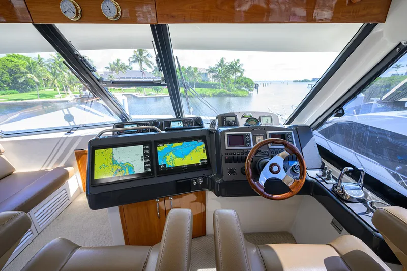 Slide: The Image of Maritimo 52 JAMCAT@SEA - Enclosed Flybridge Helm Station - 27