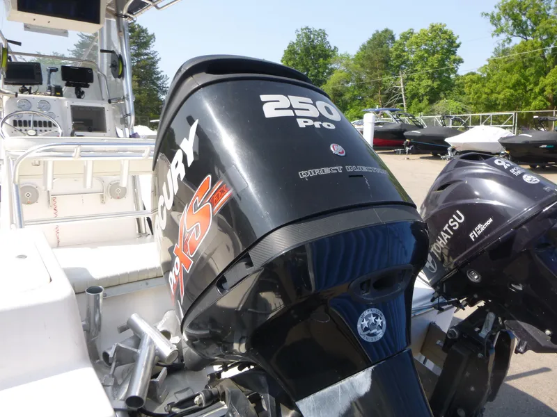 Slide: The Image of 2003 Sea Pro 220 Center Console with Mercury 250 Pro XS outboard engine. - 12