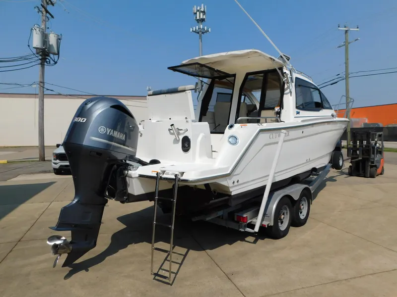 Slide: The Image of 2017 Cutwater C-24 boat with Yamaha 300 engine on trailer. - 8