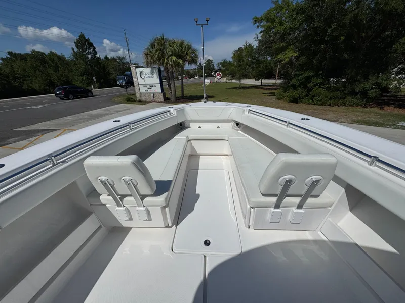 Slide: The Image of 2020 Invincible 39 Open Fisherman boat with spacious seating and sleek design. - 26