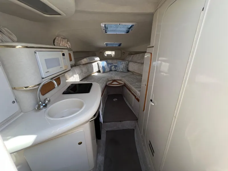 Slide: The Image of Close-up of a 1997 Sea Ray 270 Sundancer tachometer showing RPM gauge. - 11