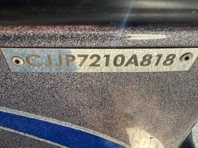 Slide: The Image of Serial number plate on a 2018 Phoenix 920 ProXP boat. - 3