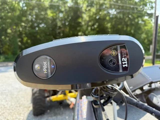 Slide: The Image of Close-up of a 2018 Phoenix 920 ProXP boat's iPilot trolling motor control panel. - 7