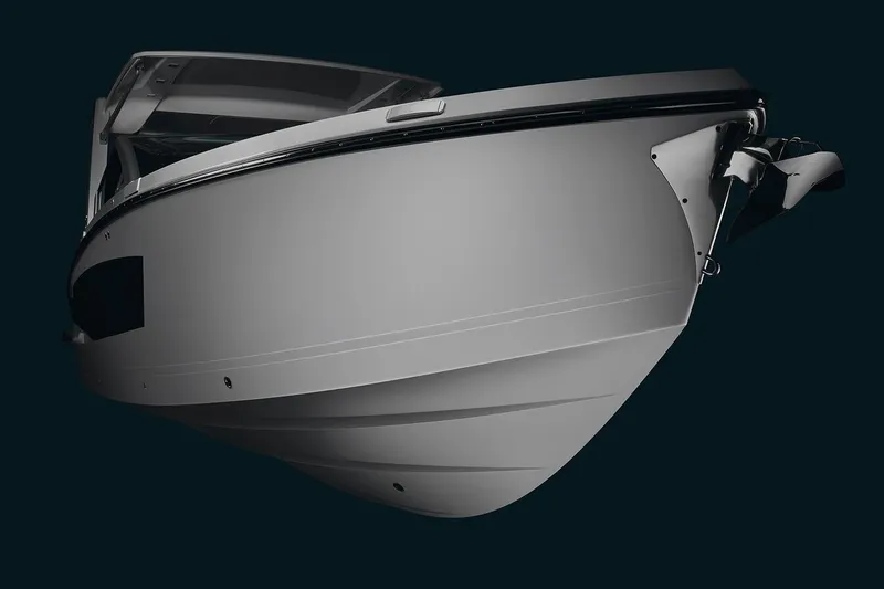 Slide: The Image of Manufacturer Provided Image: 2023 Aviara AV32 I/O boat, sleek design, front view. - 14