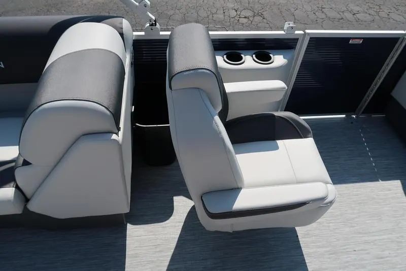 Slide: The Image of 2026 Bennington S Quad Bench 22 SSR pontoon boat side panel design. - 11