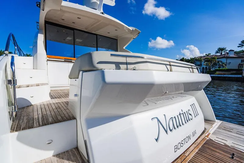 Slide: The Image of Beneteau Gran Turismo 49 yacht, 2016 model, docked with clear blue sky background. - 20