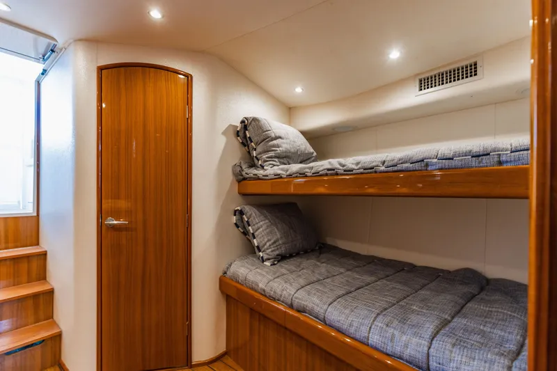 Slide: The Image of Cozy cabin with bunk beds in 2020 Viking 46 Billfish yacht. - 18
