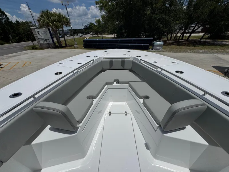 Slide: The Image of 2026 Cape Horn 34 XS boat interior with spacious seating and modern design. - 22