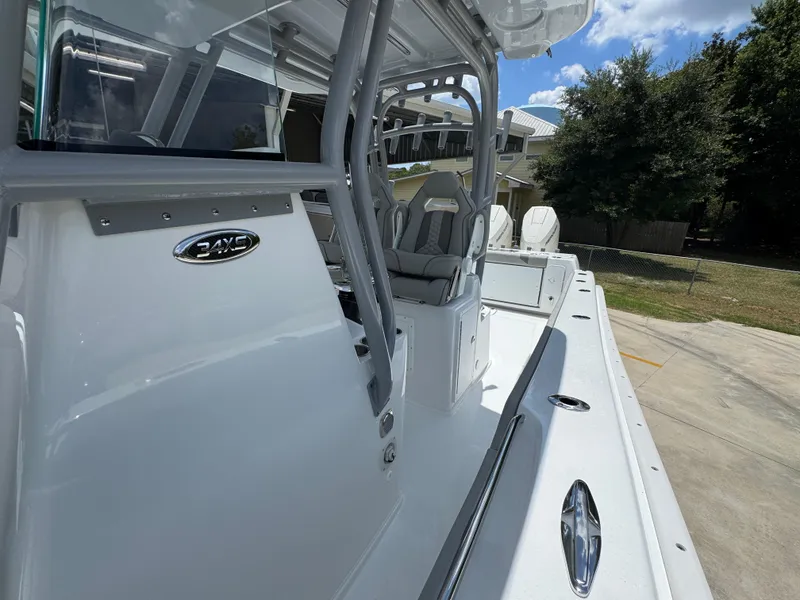 Slide: The Image of 2026 Cape Horn 34 XS boat with sleek design and modern seating. - 27