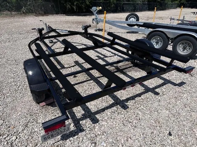 Slide: The Image of Empty trailer for Yamaha WaveRunner VX Cruiser HO 2017 on gravel lot. - 12