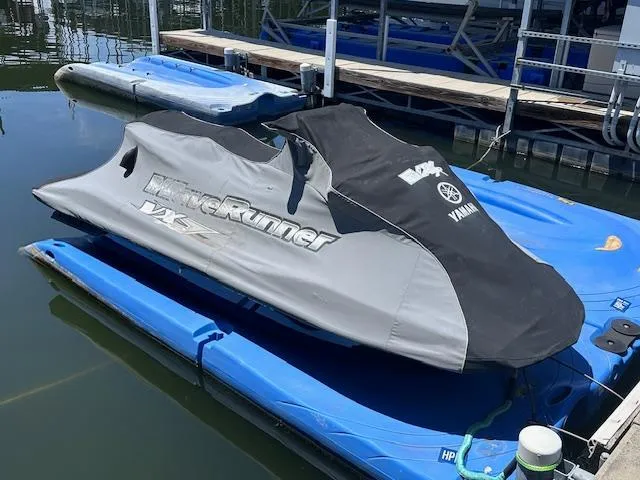 Slide: The Image of 2017 Yamaha WaveRunner VX Cruiser HO covered on a floating dock. - 3
